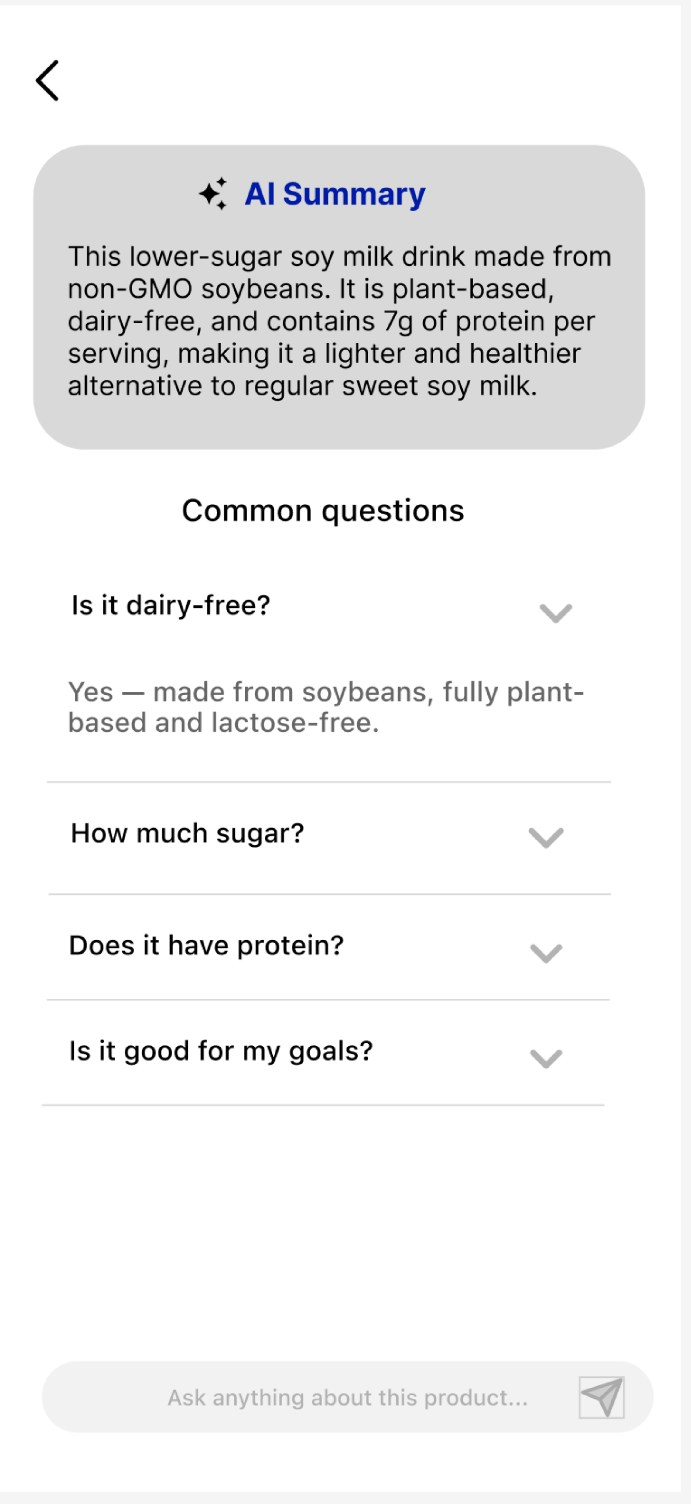 Revised AI Assistant prototype after iteration.